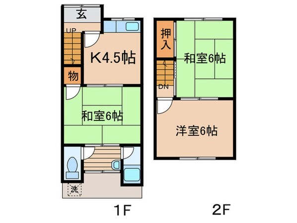 北川様貸家の物件間取画像